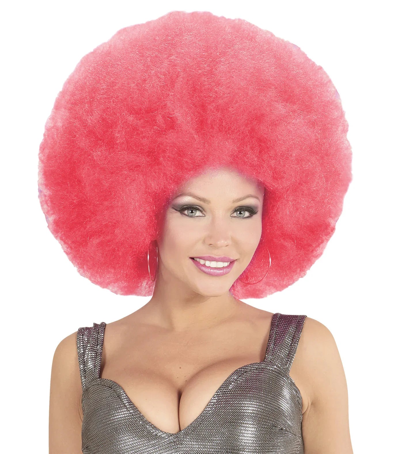 Peluca Super Afro Rosa Pelucas Widmann